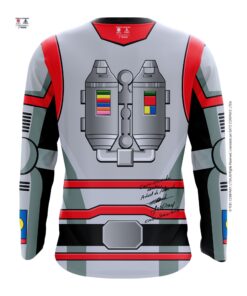 camiseta manga longa jaspion parte de trás